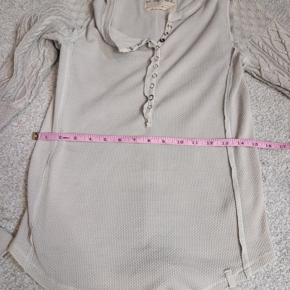 Waffle Knit Henley Top Free People - Picture 6 of 6